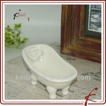 White Glaze Ceramic Cheap bath tub soap dish